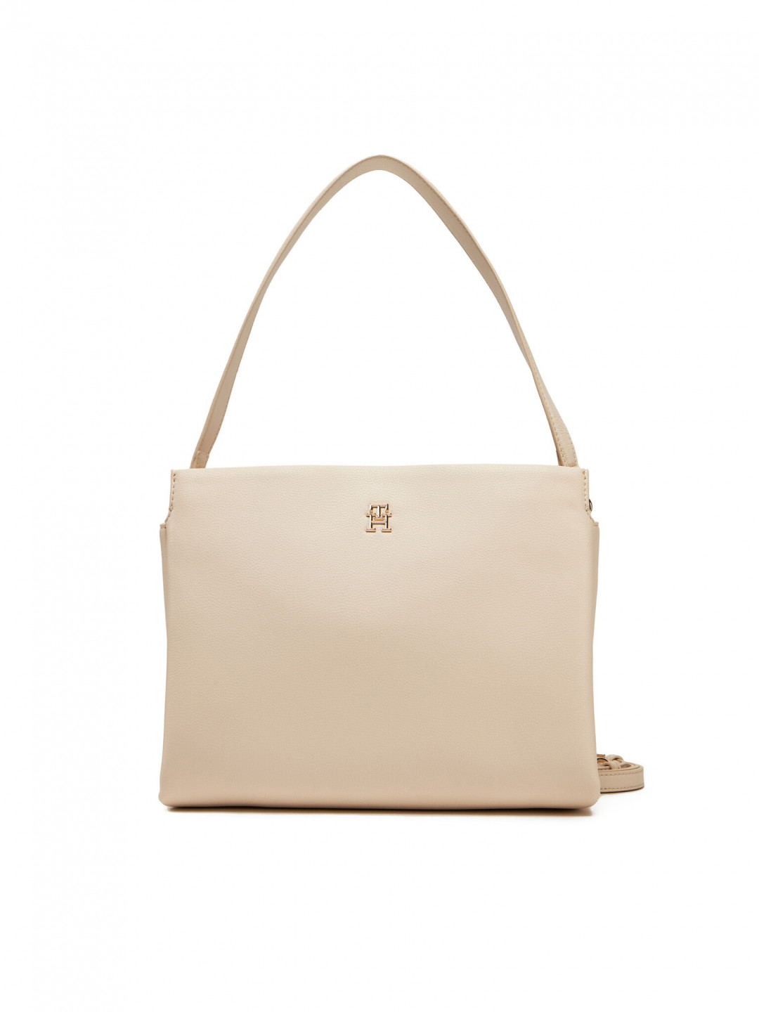 Tommy Hilfiger Kabelka Th Legacy Med Satchel AW0AW17173 Écru